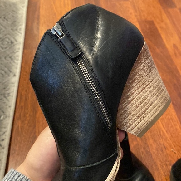 Eileen Fisher Trail Leather Ankle Booties - Picture 9 of 9